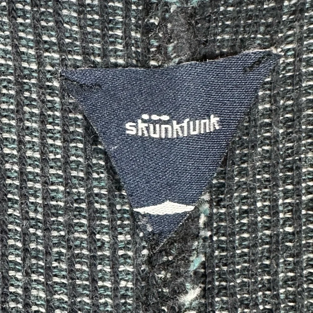 Skunkfunk Faux Wrap A-line Stripe Cap Sleeve Dress A-line - Picture 5 of 10